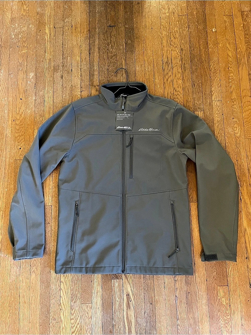 Eddie Bauer Point Vista Soft Shell Jacket Gray Small